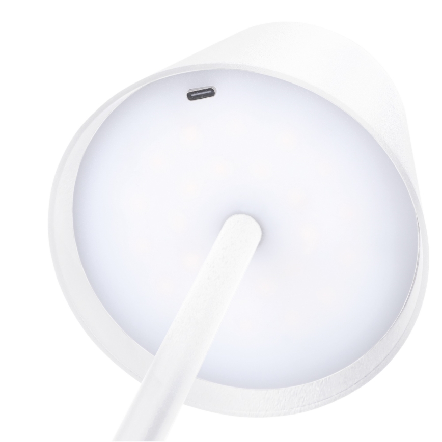 LED zatemnjevalna polnilna namizna svetilka LUCCA z upravljanjem na dotik LED/3,7V 3000/4000/6500K 2000 mAh bela