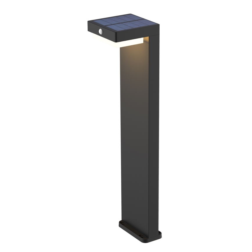 LED Solarna svetilka s senzorjem gibanja in mraka PALERMO LED/5W/2000 mAh IP54 črna