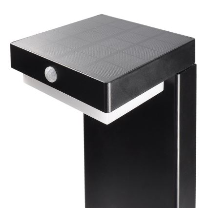 LED Solarna svetilka s senzorjem gibanja in mraka PALERMO LED/5W/2000 mAh IP54 črna