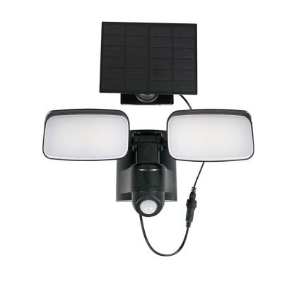 LED solarni reflektor s senzorjem LED/9W/3,7V 3600 mAh IP54