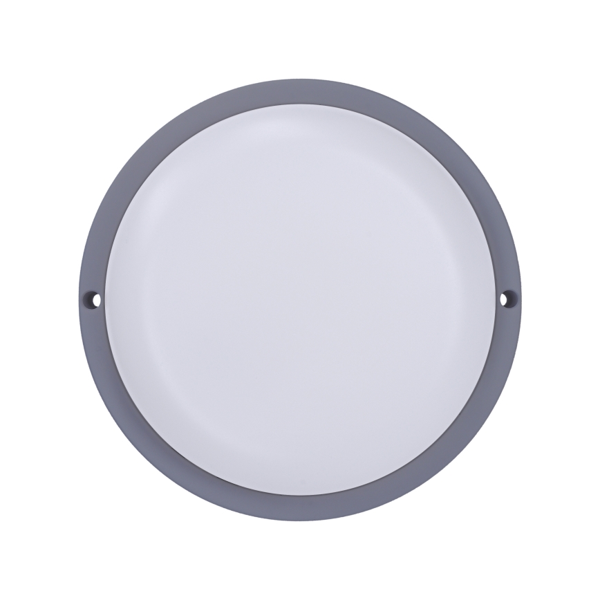 LED Zunanja stenska svetilka LED/13W/230V 4000K IP54 siva okrogla