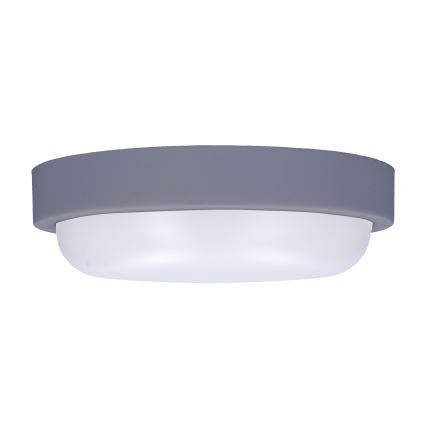 LED Zunanja stenska svetilka LED/13W/230V 4000K IP54 siva okrogla