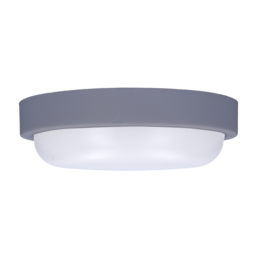 LED Zunanja stenska svetilka LED/13W/230V 4000K IP54 siva okrogla