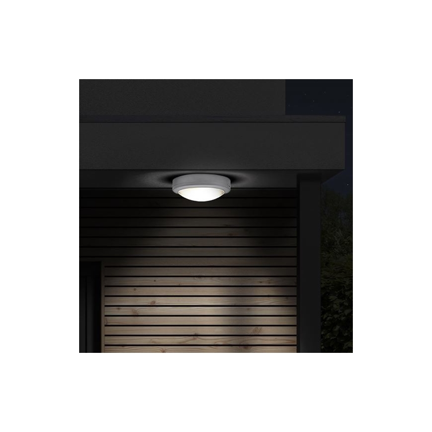 LED Zunanja stropna svetilka SIENA LED/13W/230V IP54 pr. 17 cm bela