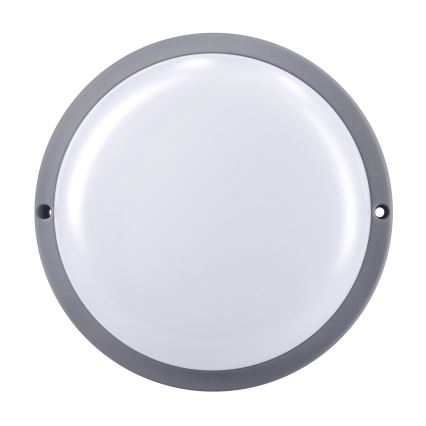 LED Zunanja stenska svetilka LED/20W/230V 4000K IP54 siva okrogla