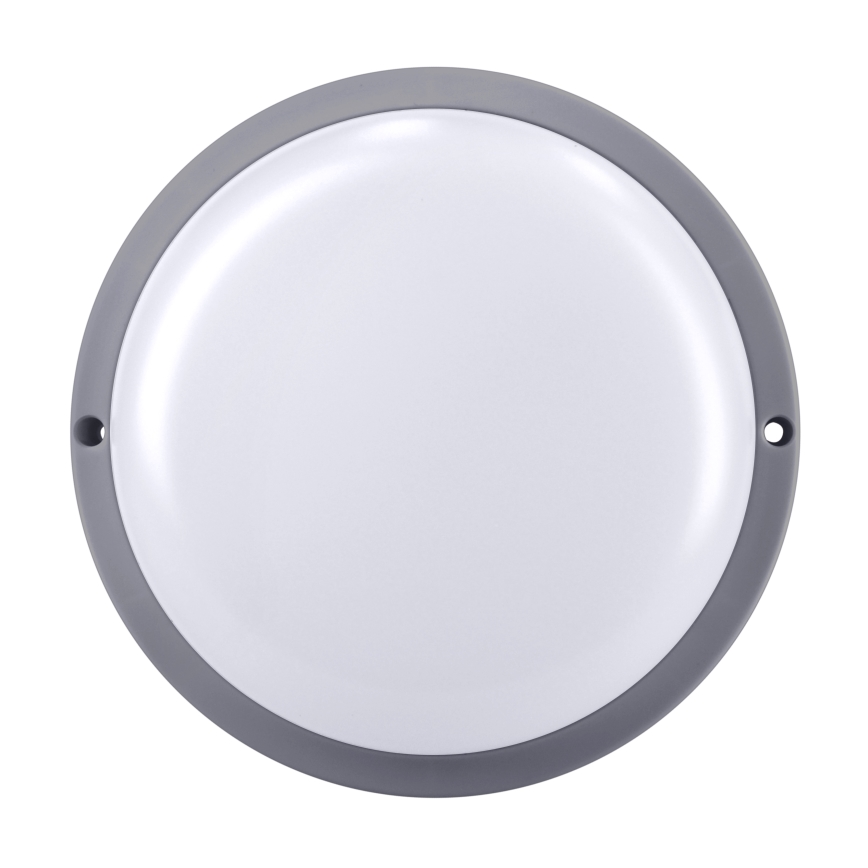 LED Zunanja stenska svetilka LED/20W/230V 4000K IP54 siva okrogla