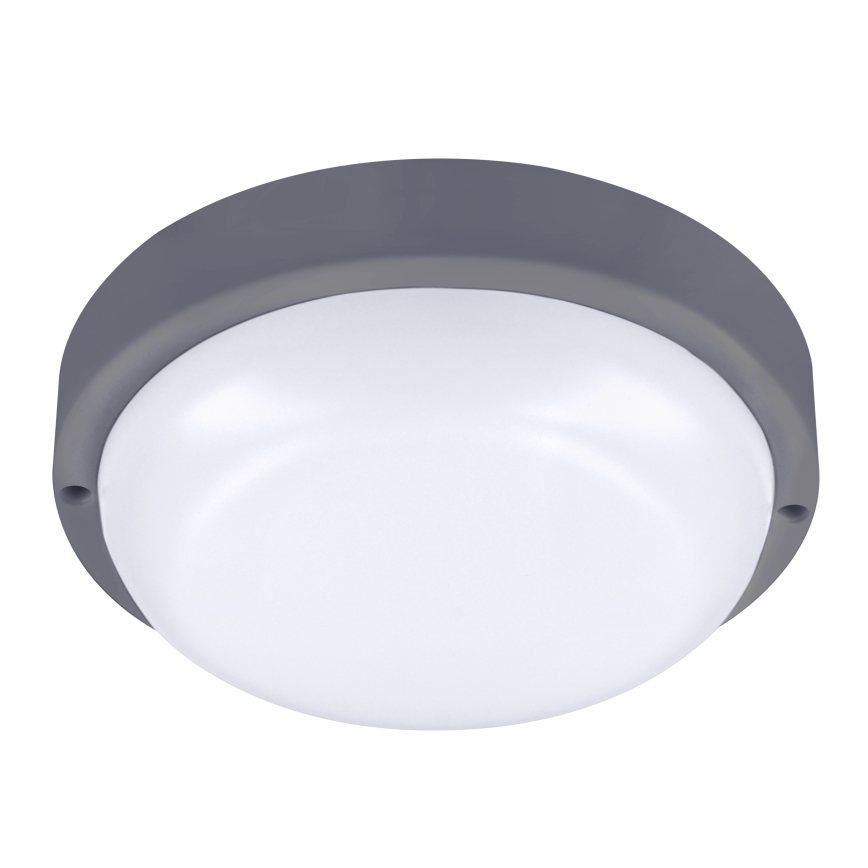 LED Zunanja stenska svetilka LED/20W/230V 4000K IP54 siva okrogla