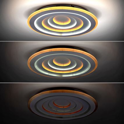 LED Zatemnitvena stropna svetilka CASCADE LED/111W/230V 3000-6500K + Daljinski upravljalnik