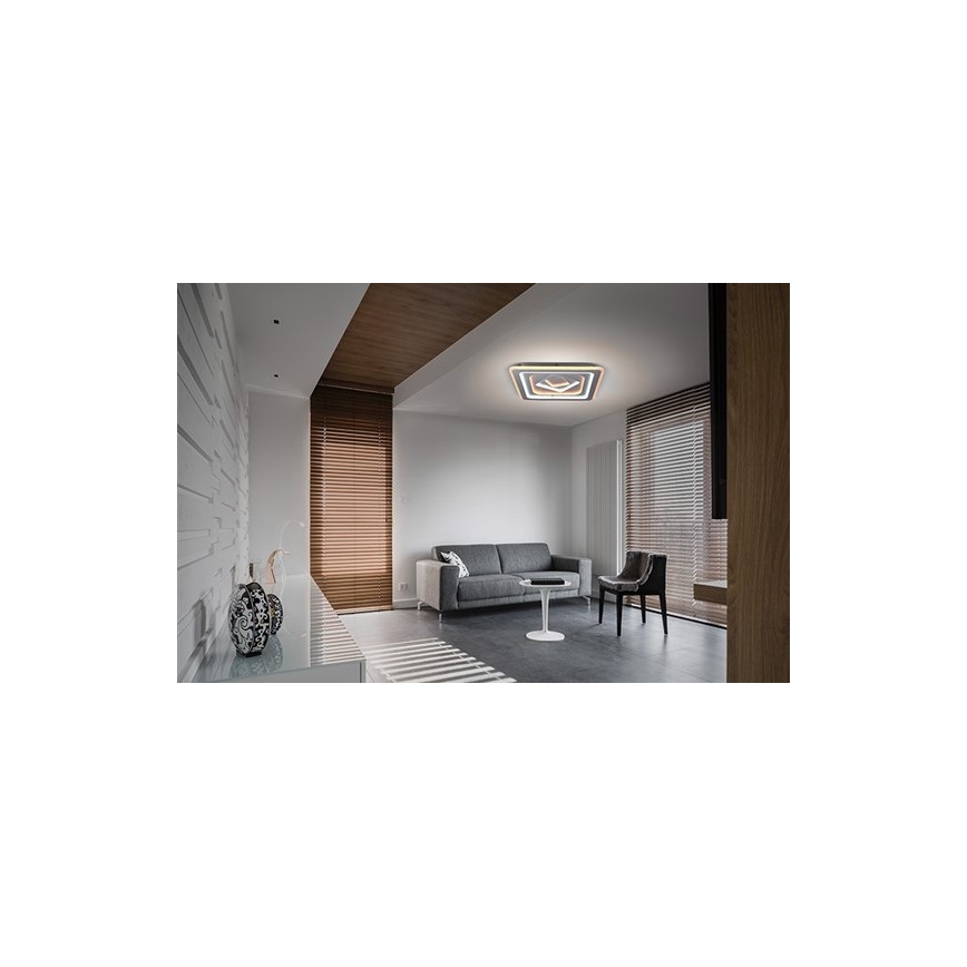LED Zatemnitvena stropna svetilka TREVISO LED/48W/230V + Daljinski upravjalnik