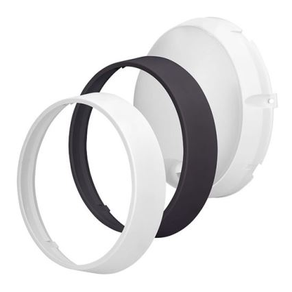 LED zunanja stenska svetilka s 2 v 1 senzorjem, 20 W, 230 V, nastavljiva barvna temperatura 3000/4000/6500 K, IP65, premer 22 cm