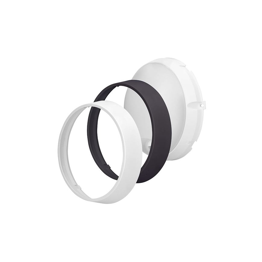 LED zunanja stenska svetilka s 2 v 1 senzorjem, 20 W, 230 V, nastavljiva barvna temperatura 3000/4000/6500 K, IP65, premer 22 cm