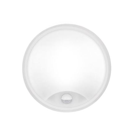 LED zunanja stenska svetilka s 2 v 1 senzorjem, 20 W, 230 V, nastavljiva barvna temperatura 3000/4000/6500 K, IP65, premer 22 cm