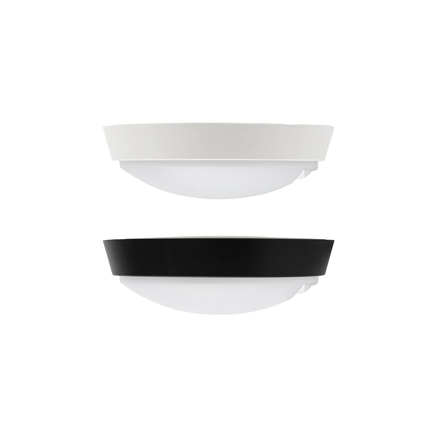 LED zunanja stenska svetilka s 2 v 1 senzorjem, 20 W, 230 V, nastavljiva barvna temperatura 3000/4000/6500 K, IP65, premer 22 cm