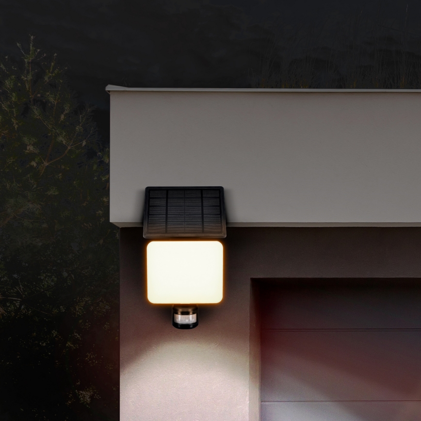 LED Solarni reflektor s senzorjem gibanja LED/11W/3,7V 4400mAh 3000K/4000K/6500K IP54