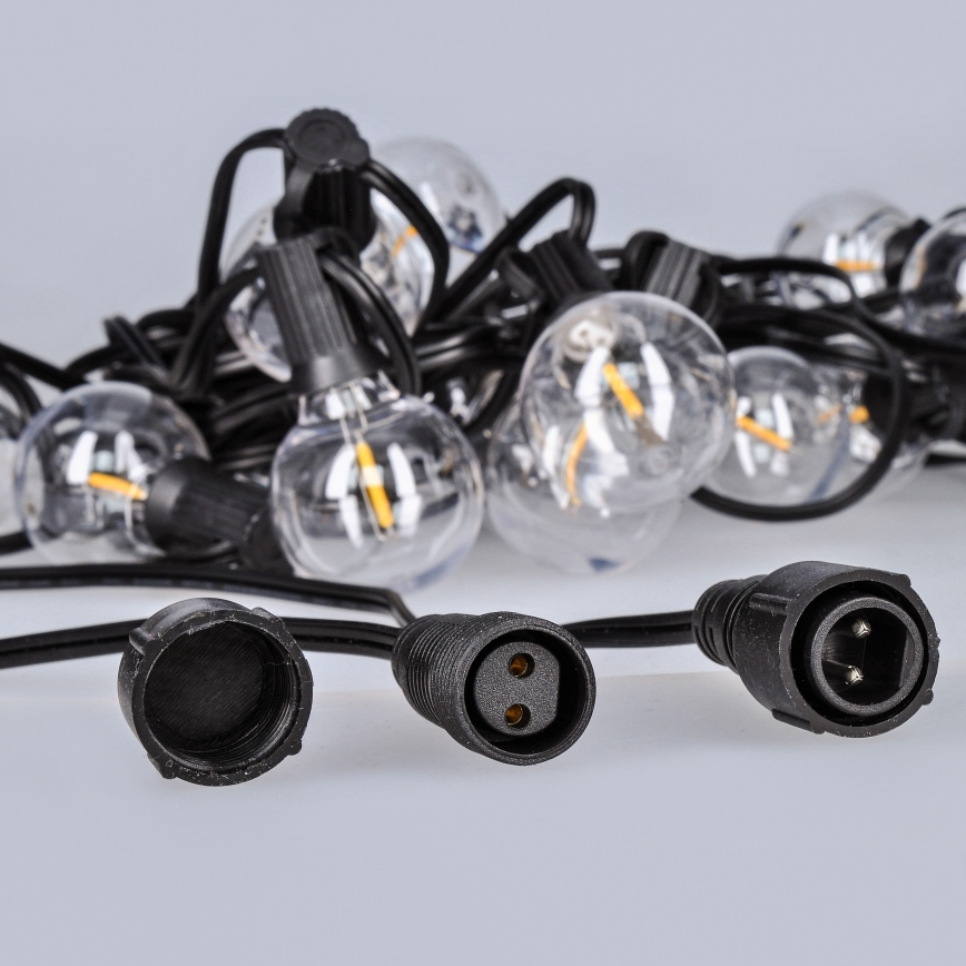 LED zunanji dekorativni niz luči GIRLANDA 25xE12 20 m IP44 topla bela