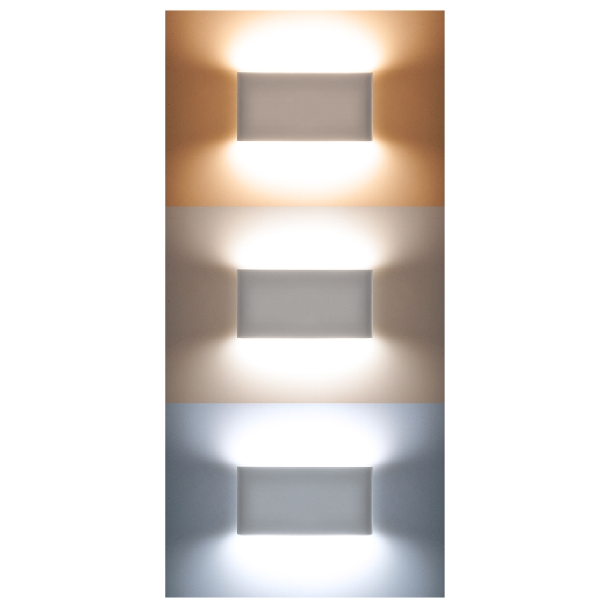 LED Zunanja stenska svetilka MODENA LED/12W/230V 3000/4000/6000K IP54 črna