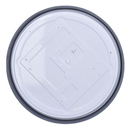 LED Zatemnitvena stropna svetilka GREY LED/60W/230V 3000-6500K siva pr. 49 cm + Daljinski upravljalnik