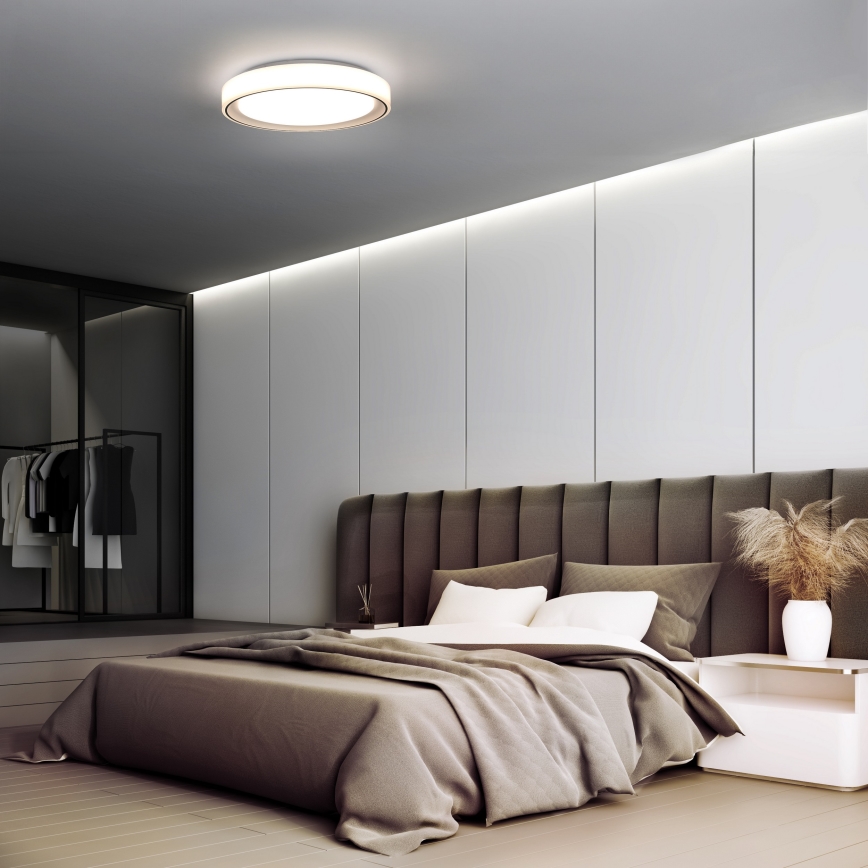 LED RGB Zatemnitvena stropna svetilka FLOCO LED/30W/230V 3000-6500K + RGB/6W pr. 40cm + Daljinski upravljalnik