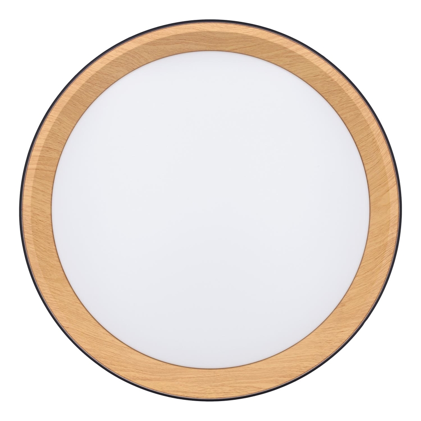 LED Zatemnitvena stropna svetilka LARIOS LED/48W/230V 3000-6500K pr. 39 cm črna + Daljinski upravljalnik