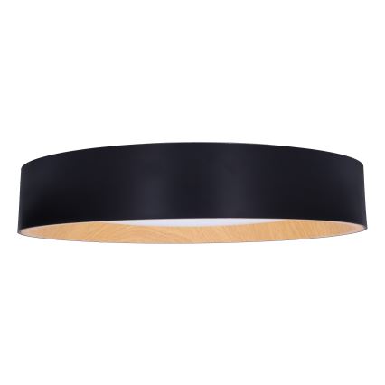 LED Zatemnitvena stropna svetilka LARIOS LED/48W/230V 3000-6500K pr. 39 cm črna + Daljinski upravljalnik