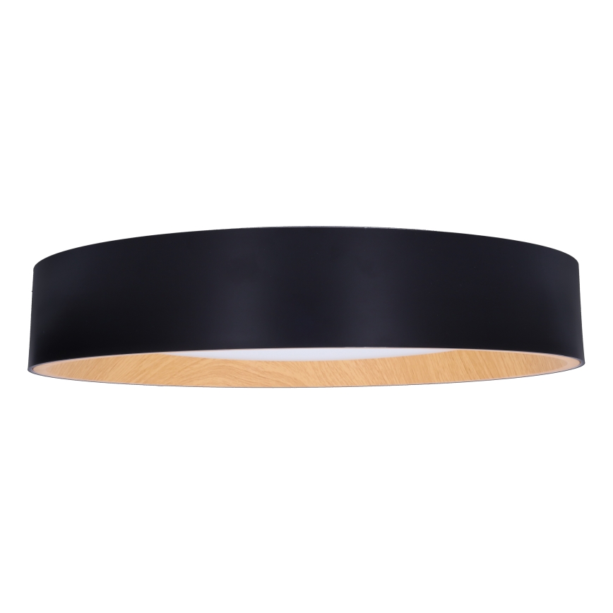 LED Zatemnitvena stropna svetilka LARIOS LED/48W/230V 3000-6500K pr. 39 cm črna + Daljinski upravljalnik