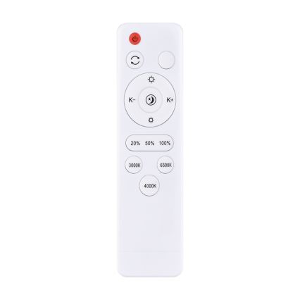 LED Zatemnitvena stropna svetilka ESTELA LED/36W/230V pr. 30 cm bela + Daljinski upravljalnik
