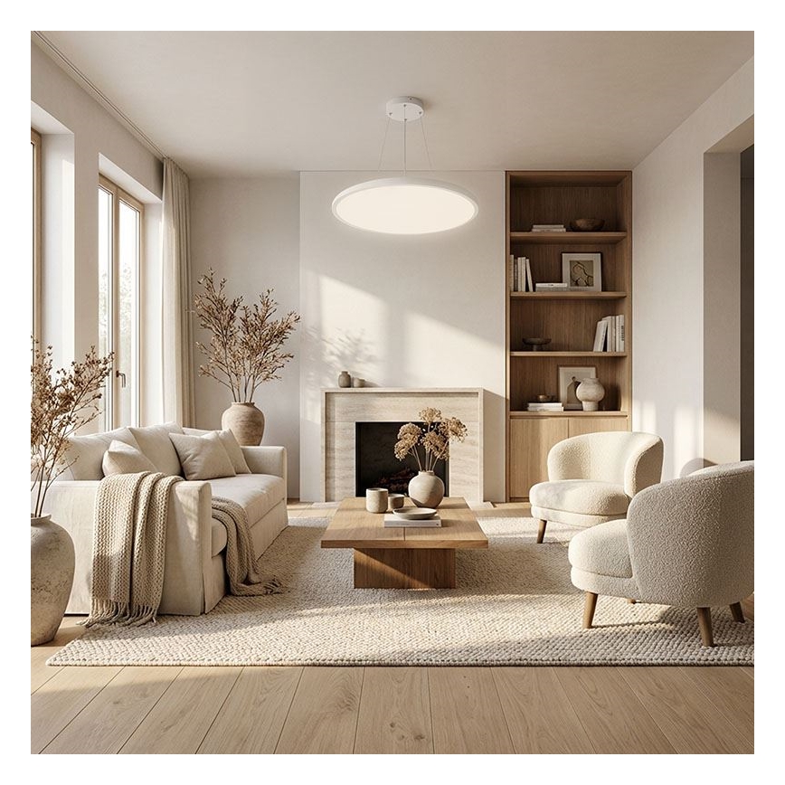 LED zatemnljivo stropno nadometno ali viseče svetilo LED/40W/230V 3000-6500K + daljinski upravljalnik