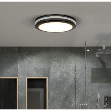 LED Zatemnitven zunanji stropna svetel LED/36W/40W/44W/230V 3000/4000/6500K IP65 črna