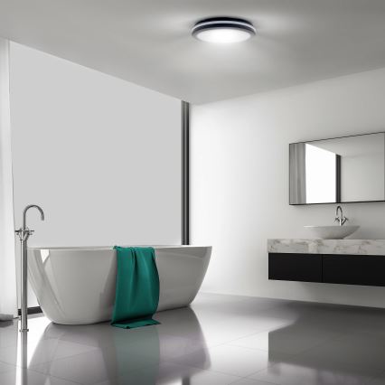 LED Zatemnitven zunanji stropna svetel LED/36W/40W/44W/230V 3000/4000/6500K IP65 črna