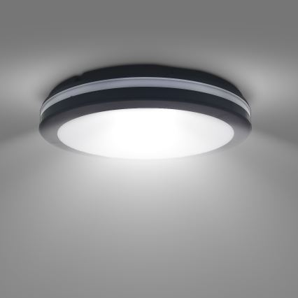 LED Zatemnitven zunanji stropna svetel LED/36W/40W/44W/230V 3000/4000/6500K IP65 črna