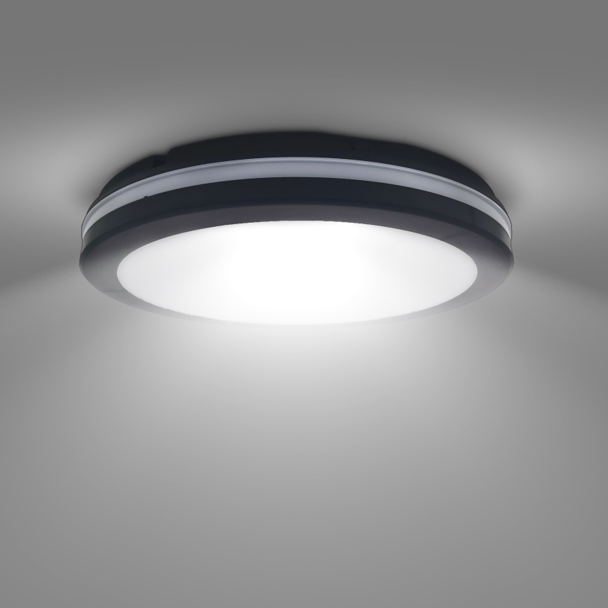 LED Zatemnitven zunanji stropna svetel LED/36W/40W/44W/230V 3000/4000/6500K IP65 črna