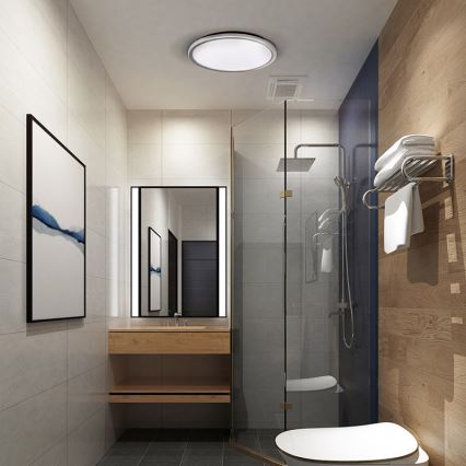 Kopalniško stropno LED-svetilo ACATE, 24 W, 230 V, 3000/4000/6000 K, premer 29,3 cm, IP54