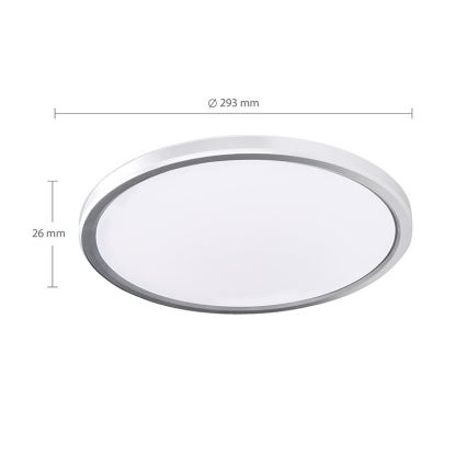 Kopalniško stropno LED-svetilo ACATE, 24 W, 230 V, 3000/4000/6000 K, premer 29,3 cm, IP54