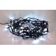 LED Zunanja božična veriga 100xLED/8 funkcij IP44 13m hladno bela