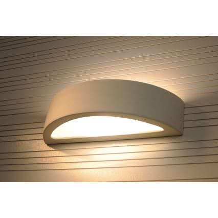 Stenska svetilka ATENA 1xE27/60W/230V 40,5 cm bela