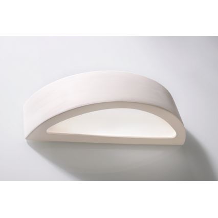 Stenska svetilka ATENA 1xE27/60W/230V 40,5 cm bela