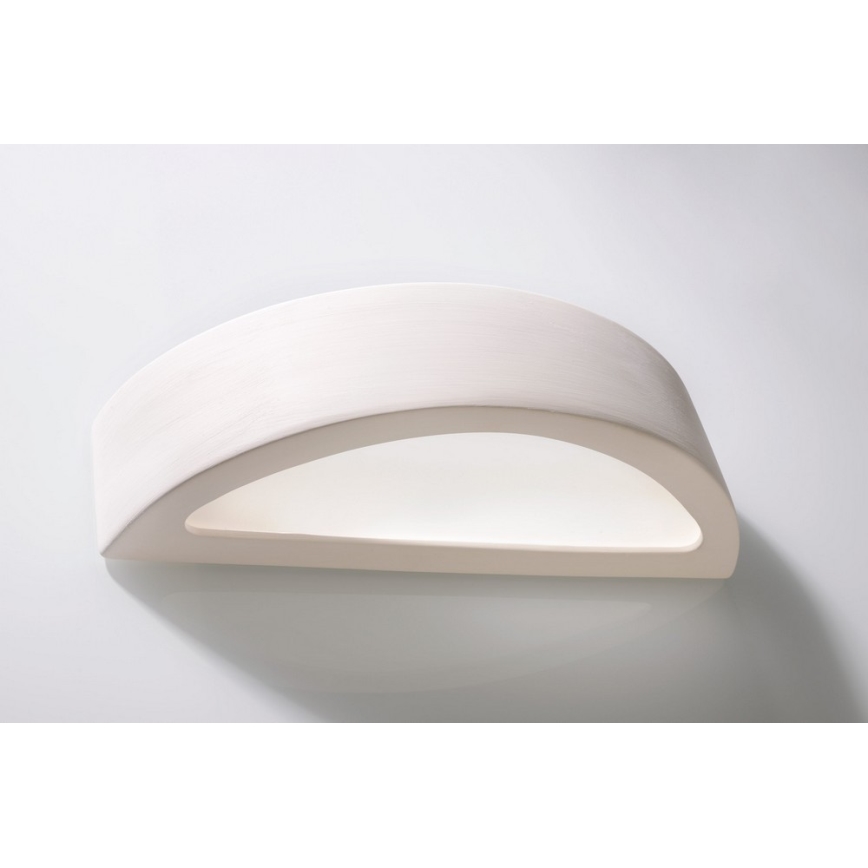 Stenska svetilka ATENA 1xE27/60W/230V 40,5 cm bela