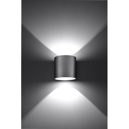 Stenski reflektor ORBIS 1 1xG9/40W/230V siva