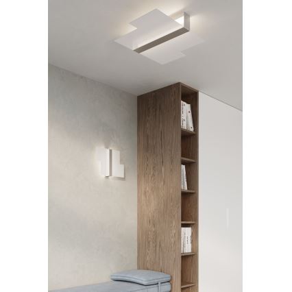Stropna svetilka MASSIMO 2xE27/60W/230V bela/sijajni krom