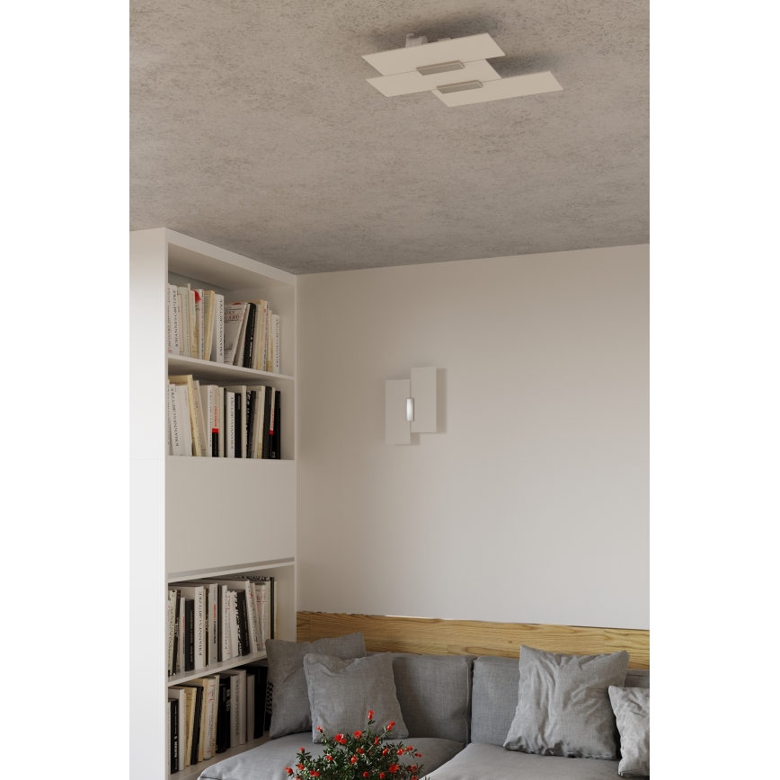 Stropna svetilka FABIANO 3xE27/60W/230V bela/sijajni krom