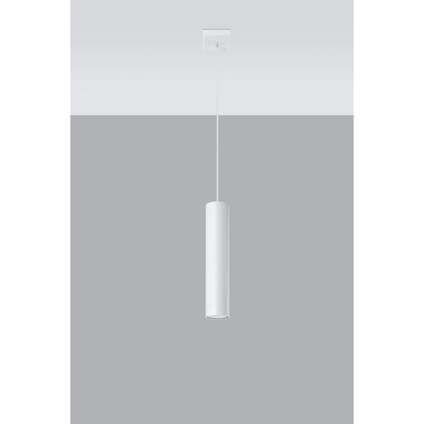 Lestenec na vrvici LAGOS 1 1xGU10/10W/230V bela
