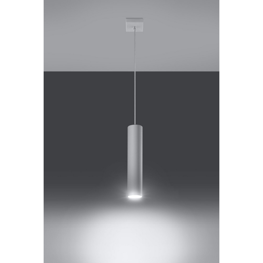 Lestenec na vrvici LAGOS 1 1xGU10/10W/230V bela