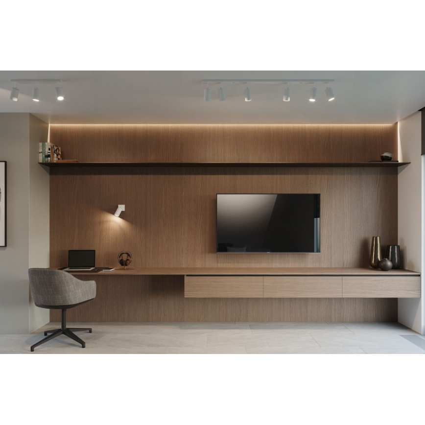 Reflektor RING 6L 6xGU10/10W/230V bela