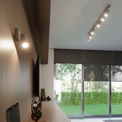 Stenski reflektor RING 1xGU10/10W/230V