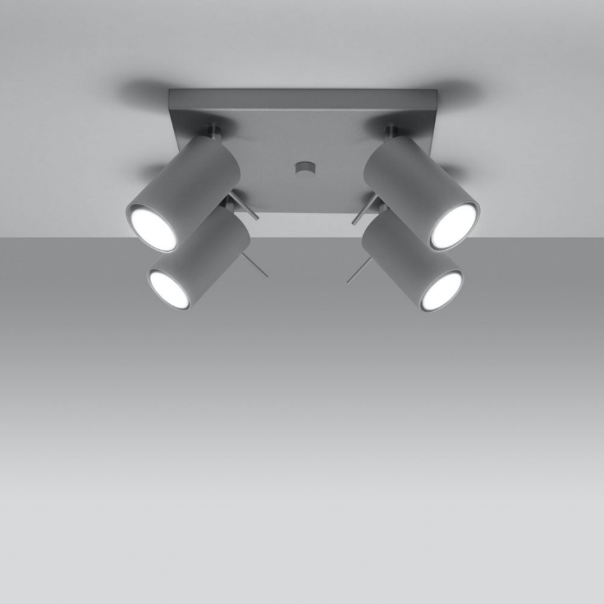 Stropni reflektor RING 4xGU10/10W/230V