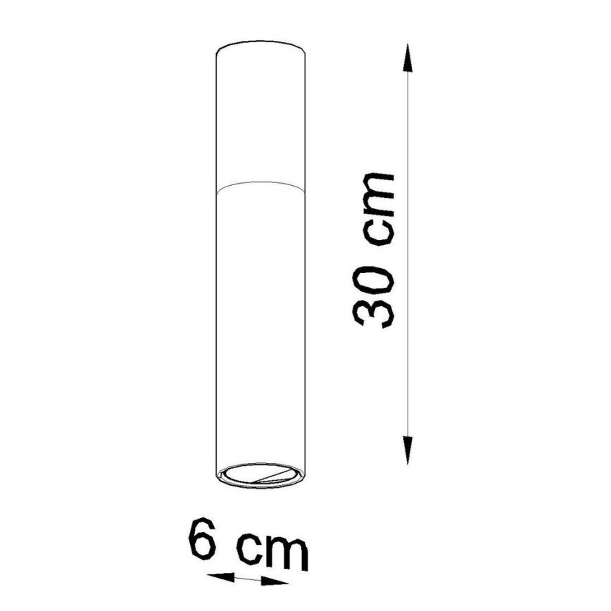 Stropna svetilka PABLO 1xGU10/40W/230V črna/bukev