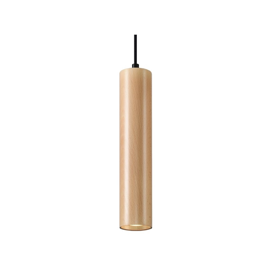 Lestenec na vrvici LINO 1xGU10/40W/230V bukev