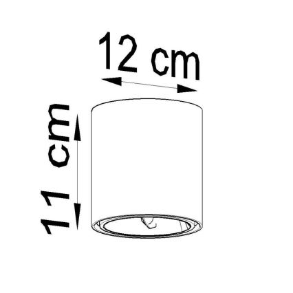 Reflektor TIUBE1xGU10-AR111/10W/230V