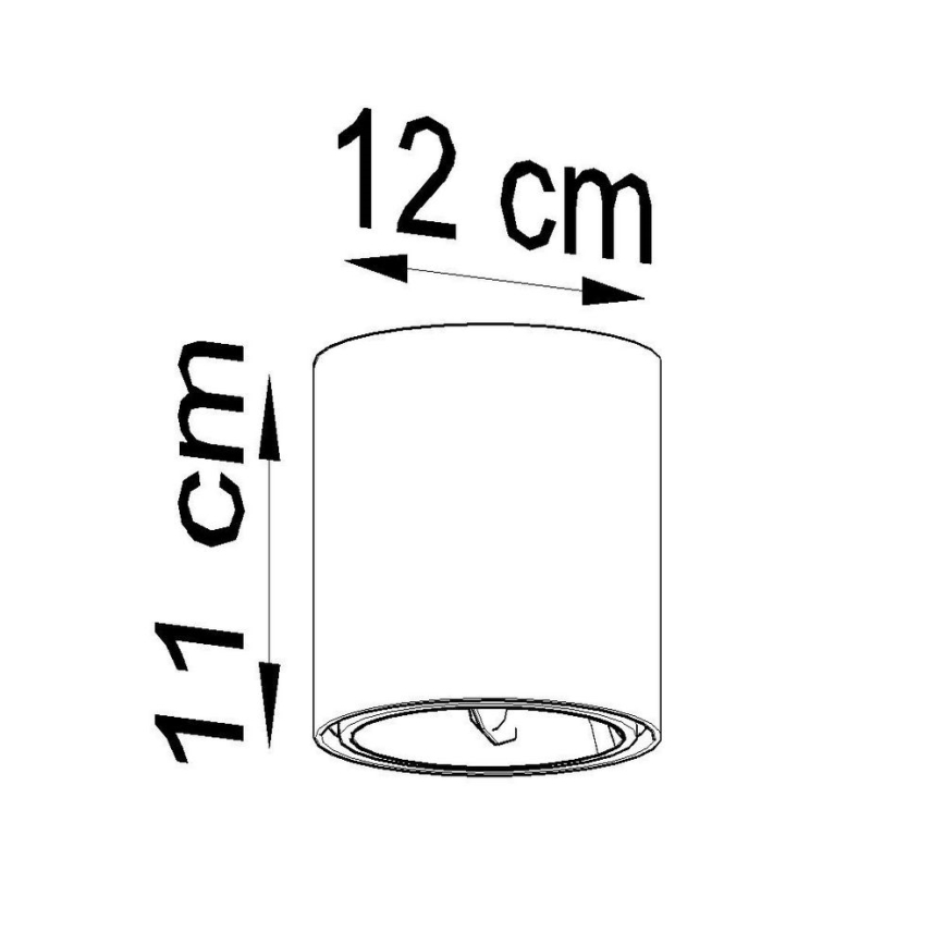 Reflektor TIUBE 1xGU10-AR111/10W/230V