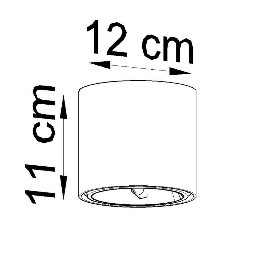 Reflektor TIUBE 1xGU10-AR111/10W/230V